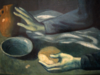 The Blind Man's Meal (detail), 1903 by Picasso, Pablo, 1881-1973